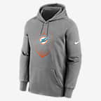 Miami Dolphins Icon Men s Nike Therma NFL Pullover Hoodie. Nike